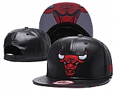 Bulls Team Logo Black Adjustable Hat GS (2),baseball caps,new era cap wholesale,wholesale hats